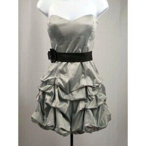 Ruby Rox Gray Strapless Prom Dress Juniors Size 3
